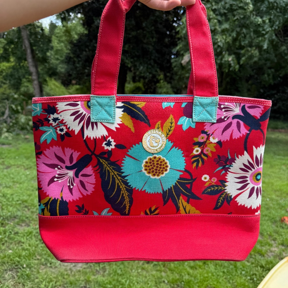 Spartina 449 Red Multicolor Shoulder Bag